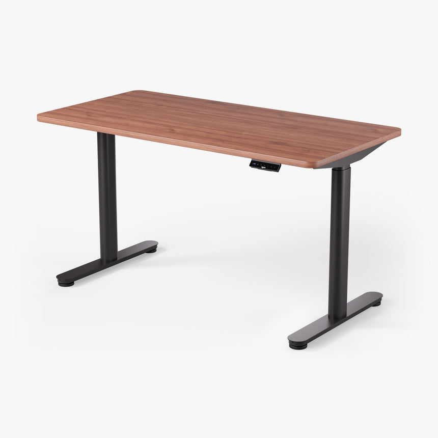 OmniPRO 2.0, 140 × 70 cm, must raam, pähklivärvi lauaplaat