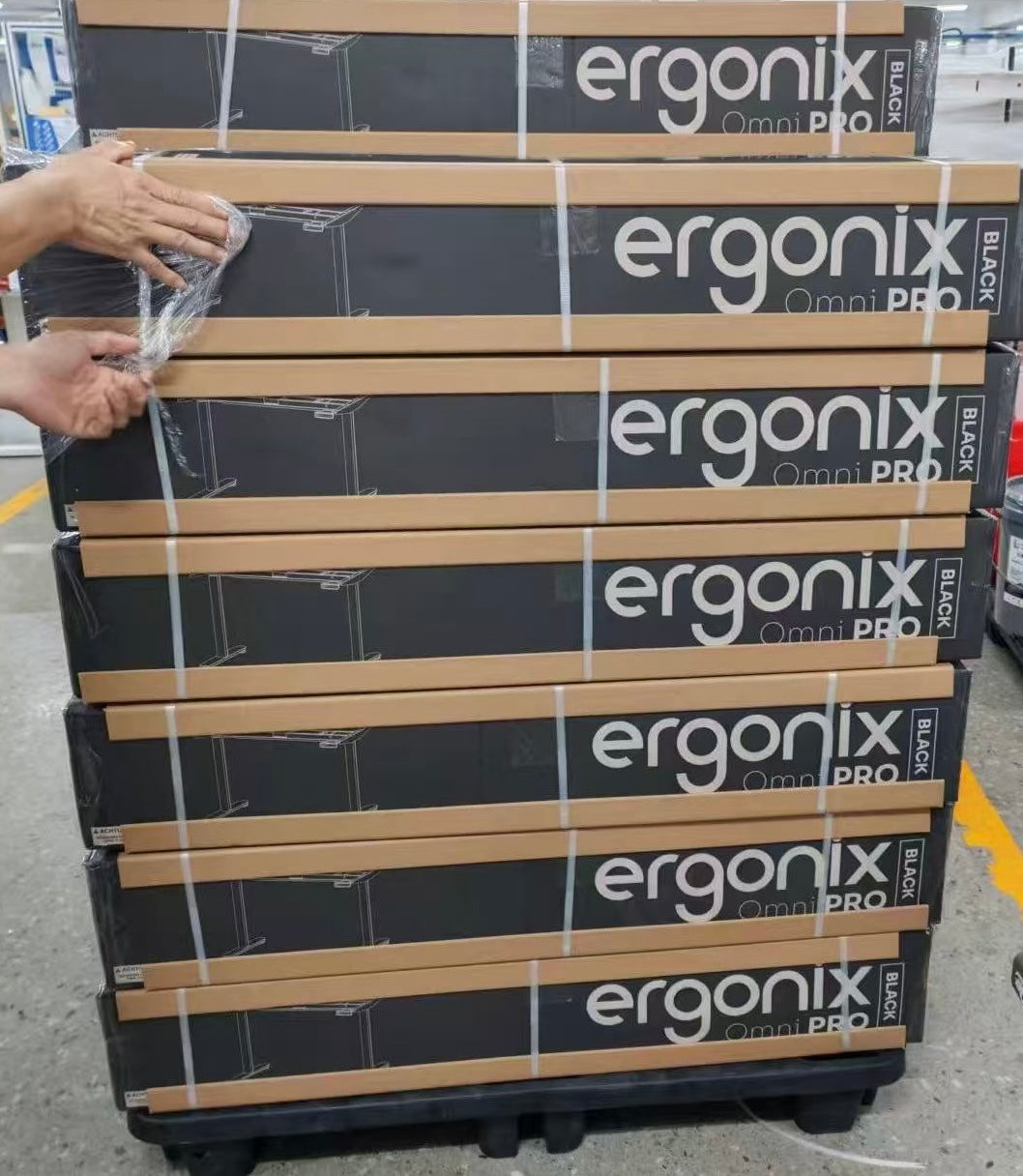 Supakuoti „Ergonix OmniPRO“ stalai ant paletės